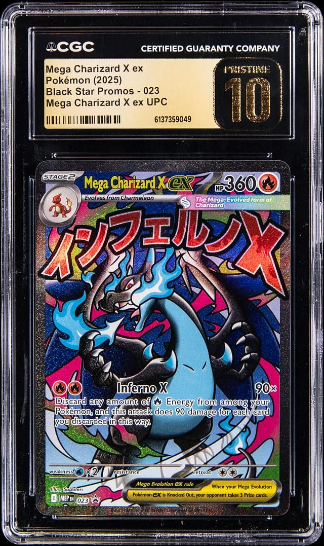 2025 Pokemon Mega Charizard X ex UPC - Black Star Promos Mega Charizard X ex #023 card image