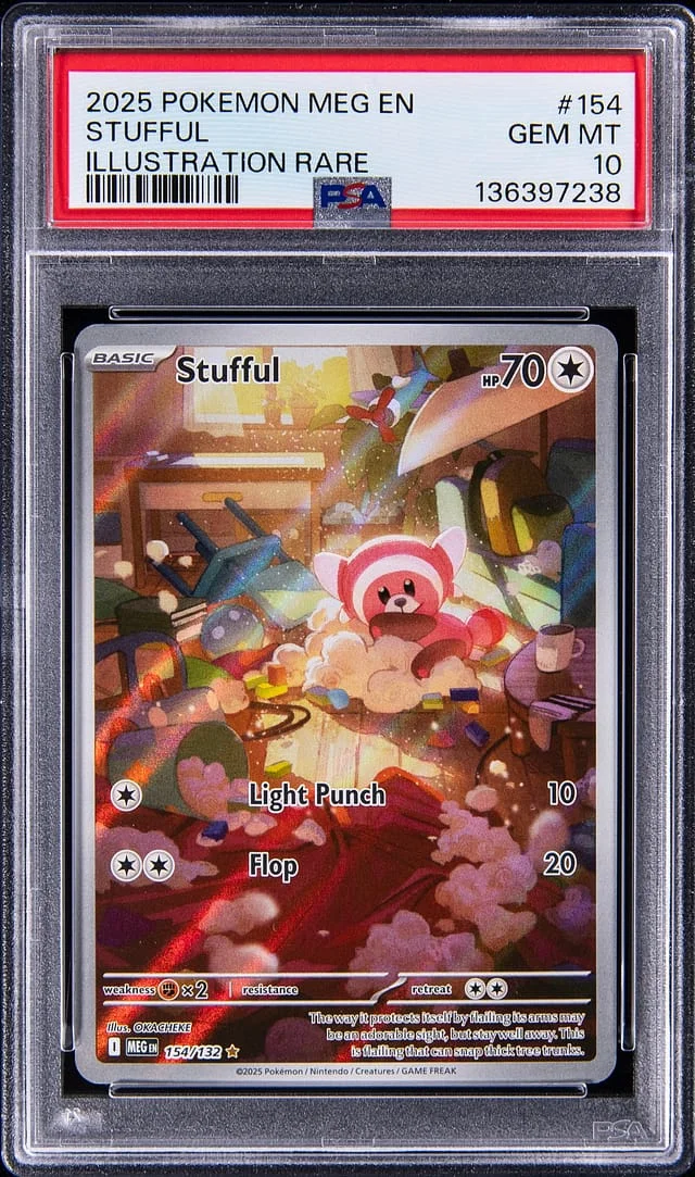 2025 Pokemon Mega Evolution Illustration Rare Stufful #154 card image