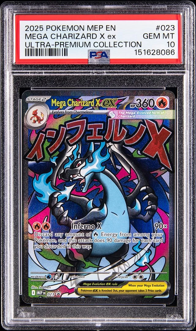 2025 Pokemon Mega Evolution Promos Ultra Premium Collection Full Art Mega Charizard X ex #023 card image