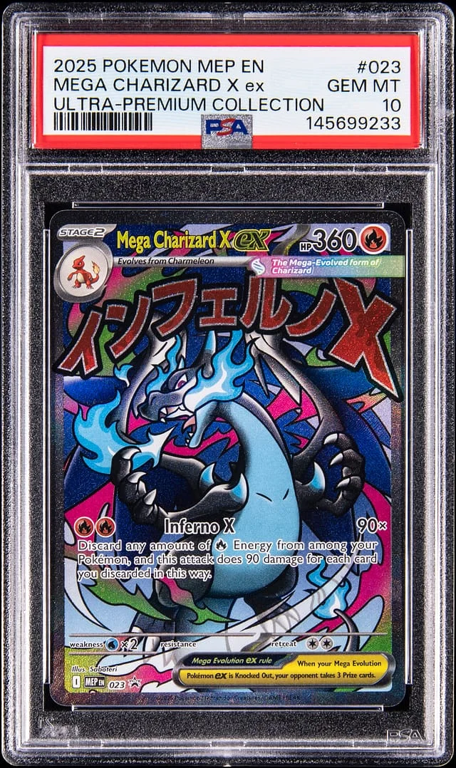 2025 Pokemon Mega Evolution Promos Ultra Premium Collection Mega Charizard X ex #023 card image