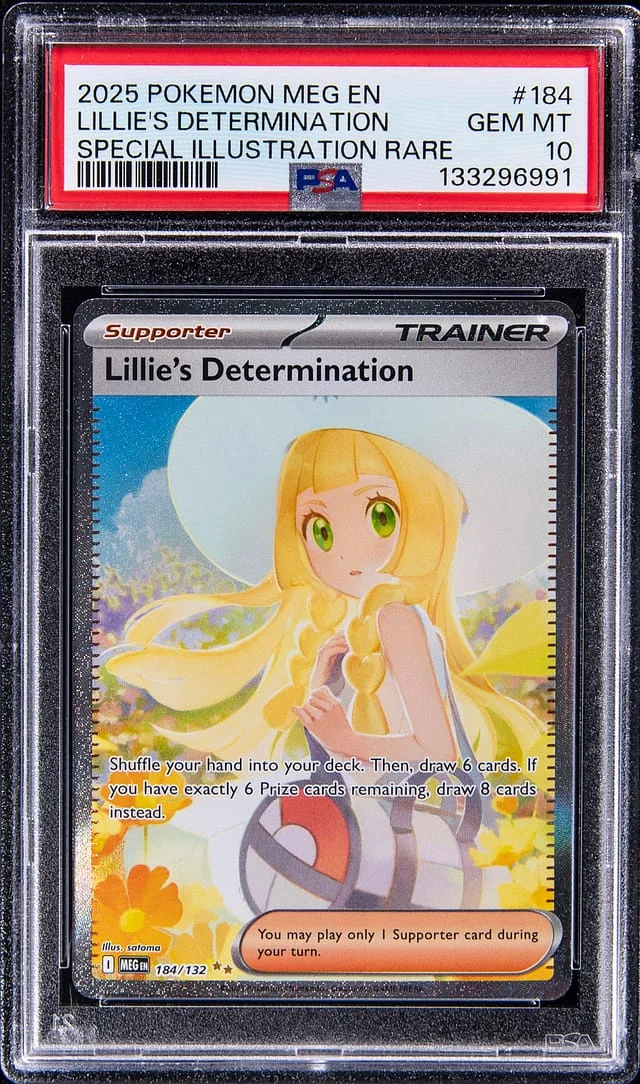 2025 Pokemon Mega Evolution Special Illustration Rare Lillie's Determination #184 card image