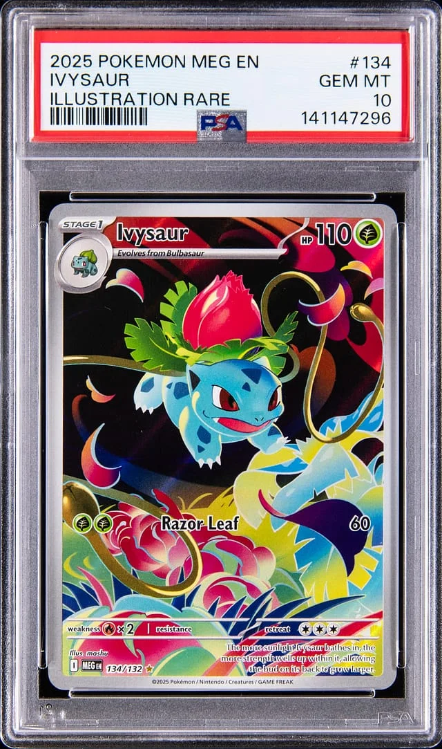 2025 Pokemon Mega Illustration Rare Ivysaur #134 card image