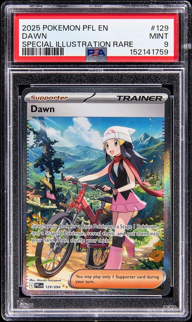 2025 Pokemon Phantasmal Flames Special Illustration Rare Dawn #129 card image