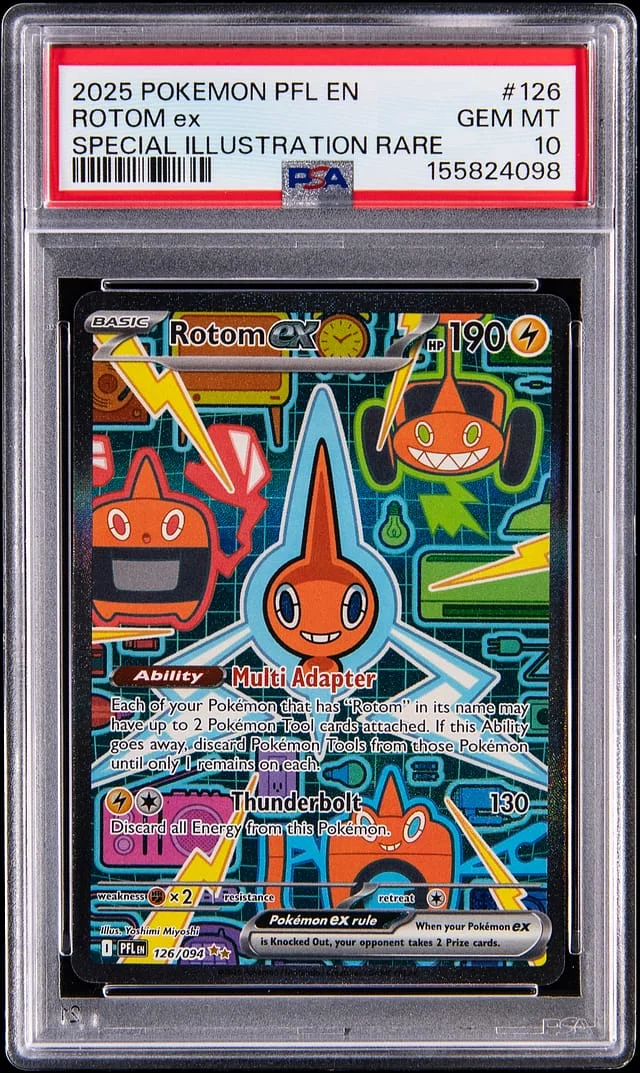 2025 Pokemon Phantasmal Flames Special Illustration Rare Rotom ex #126 card image