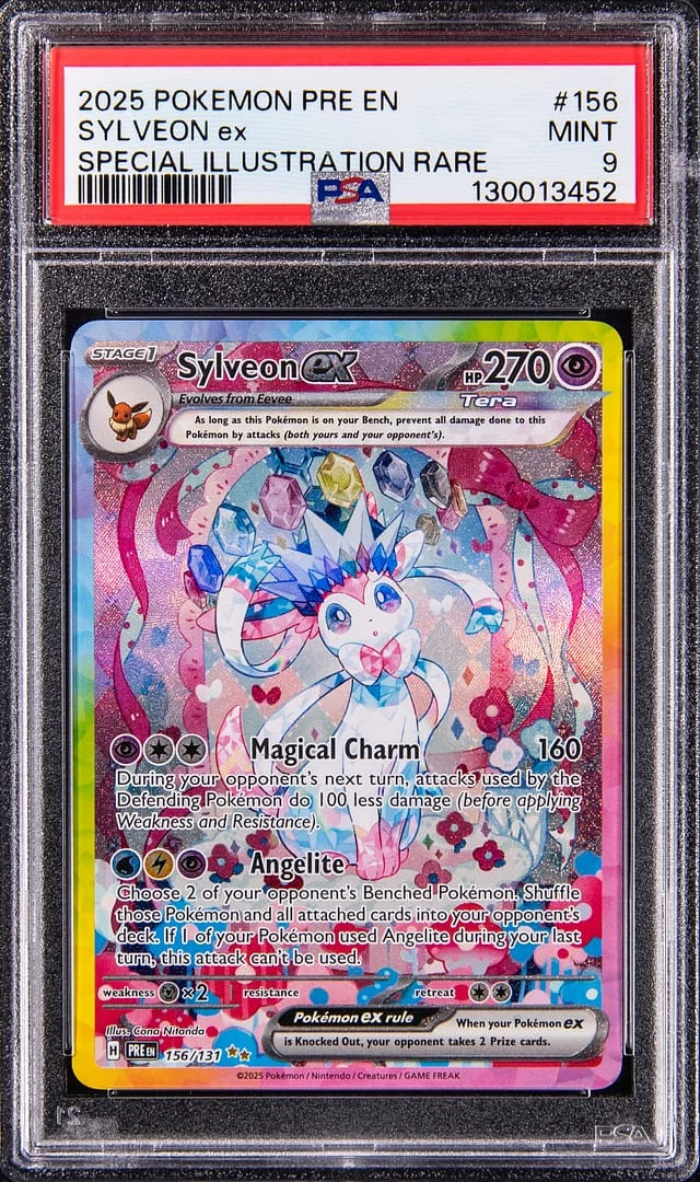 2025 Pokemon Prismatic Evolutions Special Illustration Rare Sylveon ex #156 card image