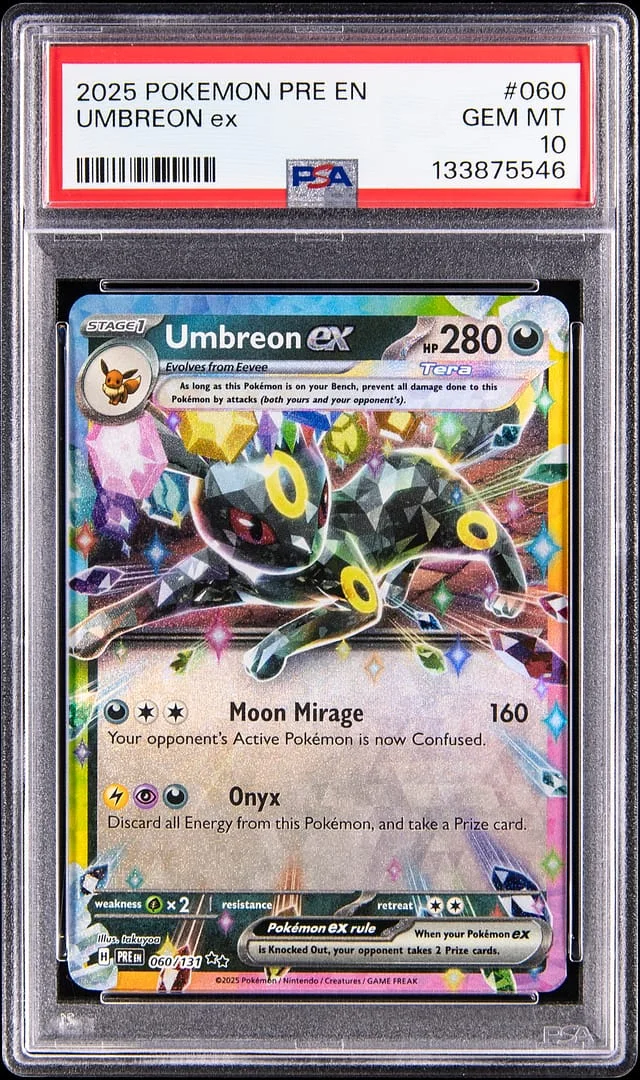 2025 Pokemon Prismatic Evolutions Umbreon ex #060 card image