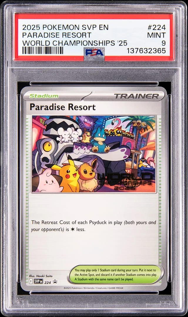 2025 Pokemon Scarlet & Violet Black Star Promo World Championships '25 Paradise Resort #224 card image