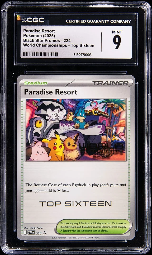 2025 Pokemon Scarlet & Violet Promo World Championships 2025 Top Sixteen Paradise Resort #224 card image