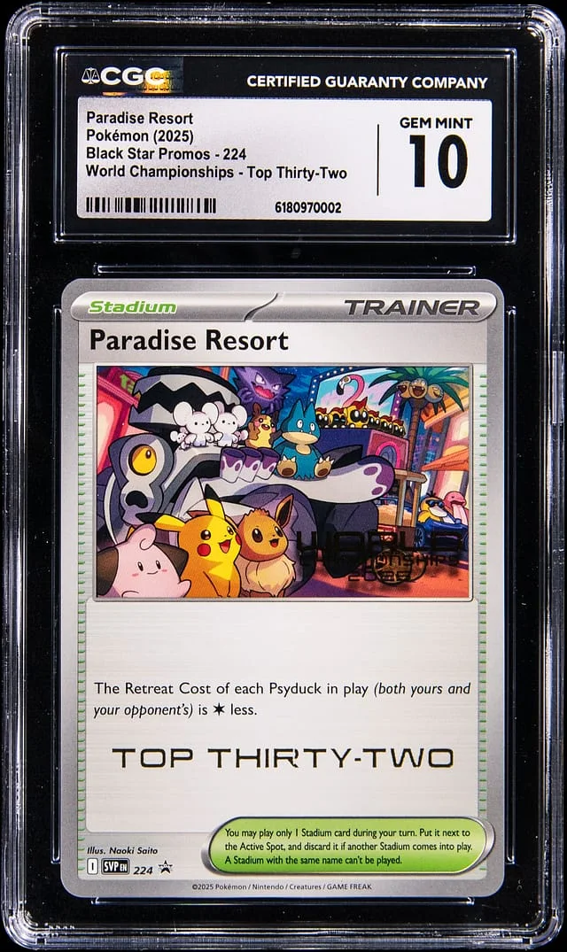 2025 Pokemon Scarlet & Violet Promo World Championships 2025 Top Thirty-Two Paradise Resort #224 card image