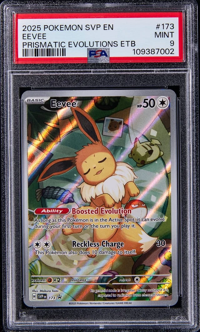 2025 Pokemon SVP EN Prismatic Evolutions ETB Eevee #173 card image