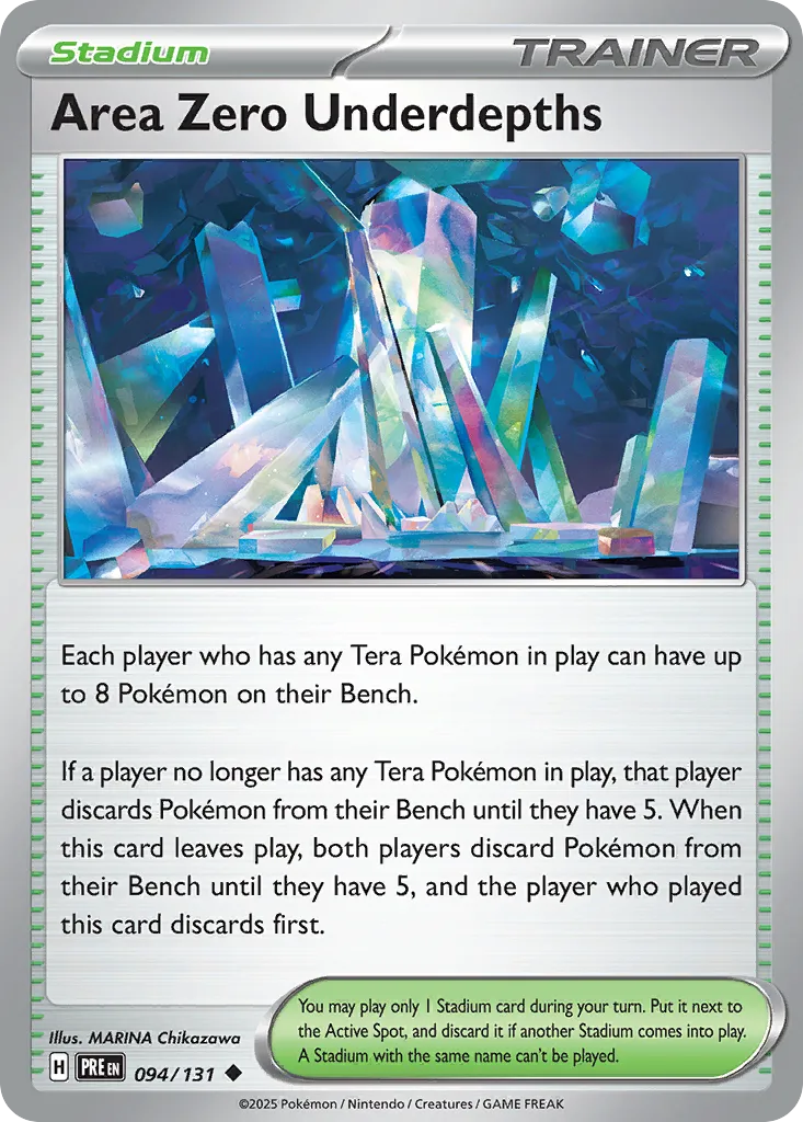 2025 Prismatic Evolutions Area Zero Underdepths Uncommon #094/131 Uncommon card image
