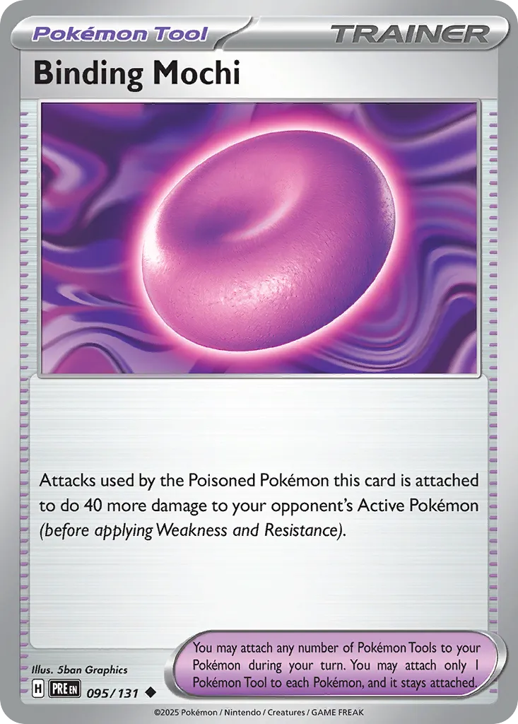2025 Prismatic Evolutions Binding Mochi #095/131 Uncommon card image