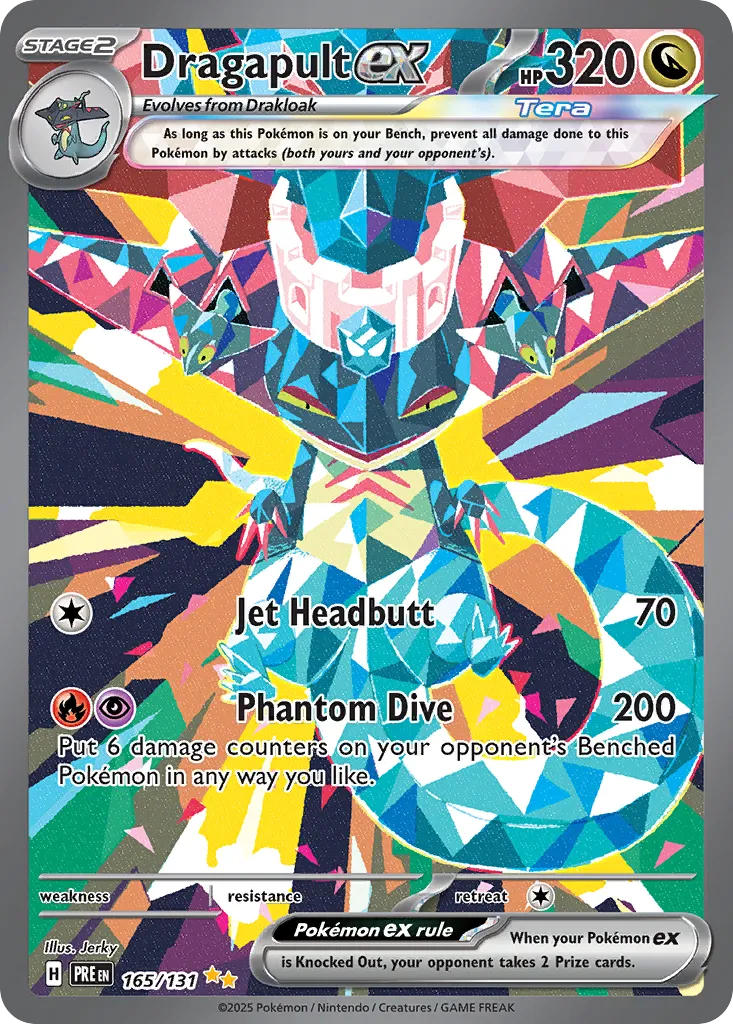 2025 Prismatic Evolutions Dragapult ex Double Rare #073/131 Double Rare card image
