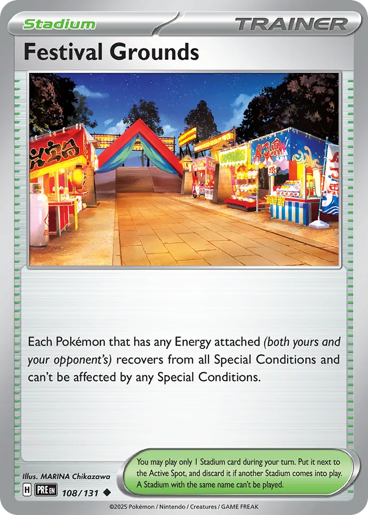 2025 Prismatic Evolutions Festival Grounds Uncommon #108/131 Uncommon card image