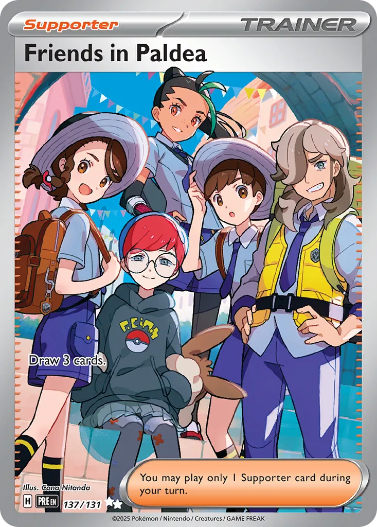 2025 Prismatic Evolutions Friends in Paldea #109/131 Common card image