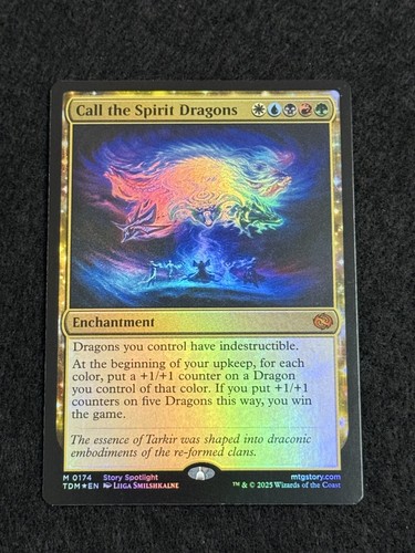2025 Tarkir: Dragonstom Art Series Call the Spirit Dragons // Call the Spirit Dragons common #21 unlisted card image