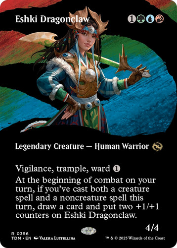 2025 Tarkir: Dragonstom Art Series Eshki Dragonclaw // Eshki Dragonclaw common #23 unlisted card image