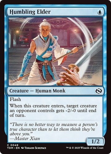 2025 Tarkir: Dragonstom Art Series Humbling Elder // Humbling Elder common #7 unlisted card image
