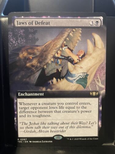 2025 Tarkir: Dragonstom Art Series Jaws of Defeat // Jaws of Defeat common #53 unlisted card image