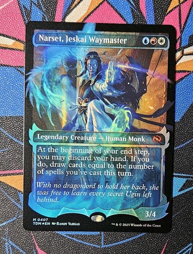2025 Tarkir: Dragonstom Art Series Narset, Jeskai Waymaster // Narset, Jeskai Waymaster common #44 unlisted card image