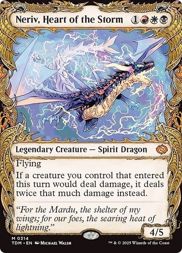 2025 Tarkir: Dragonstom Art Series Neriv, Heart of the Storm // Neriv, Heart of the Storm common #25 unlisted card image