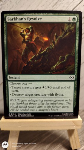 2025 Tarkir: Dragonstom Art Series Sarkhan's Resolve // Sarkhan's Resolve common #18 unlisted card image