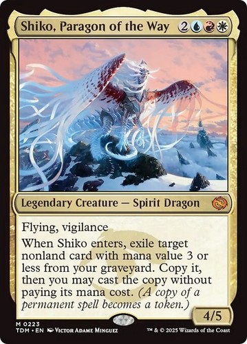 2025 Tarkir: Dragonstom Art Series Shiko, Paragon of the Way // Shiko, Paragon of the Way common #37 unlisted card image