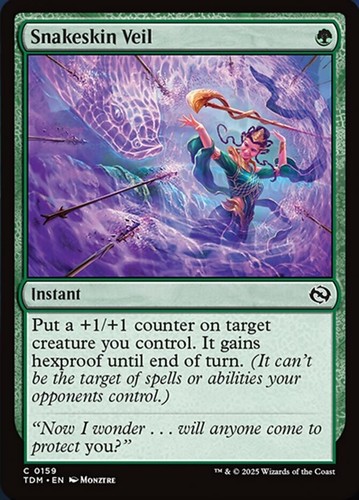 2025 Tarkir: Dragonstom Art Series Snakeskin Veil // Snakeskin Veil common #19 unlisted card image