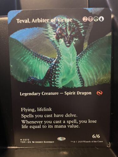 2025 Tarkir: Dragonstom Art Series Teval, Arbiter of Virtue // Teval, Arbiter of Virtue common #26 unlisted card image