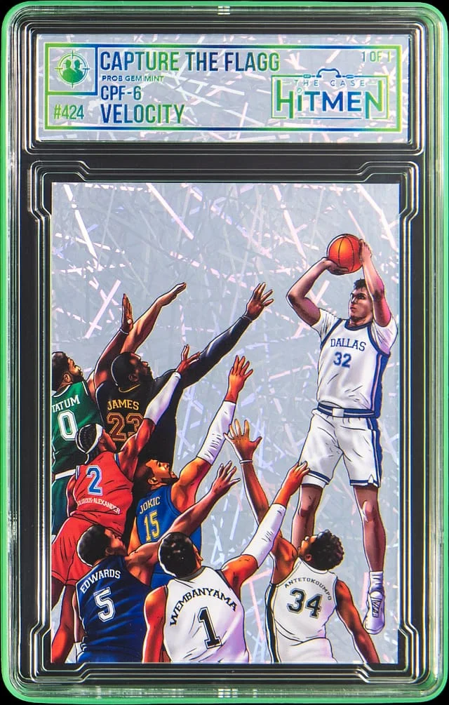 2025 The Case Hitmen Capture the Flagg Velocity Cooper Flagg - With Original Box #424 card image