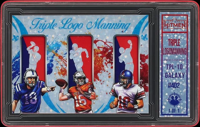 2025 The Case Hitmen Galaxy Triple Logo Manning - The Case Hitmen Encapsulated - With Original Box #402 card image