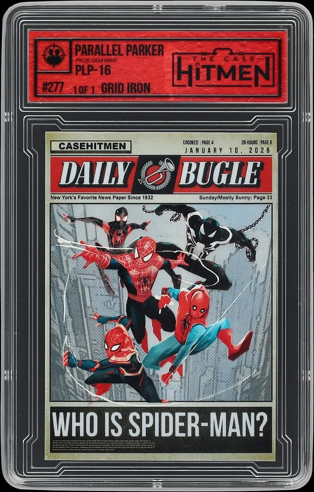 2025 The Case Hitmen Grid Iron Parallel Parker - The Case Hitmen Encapsulated - With Original Box #277 card image