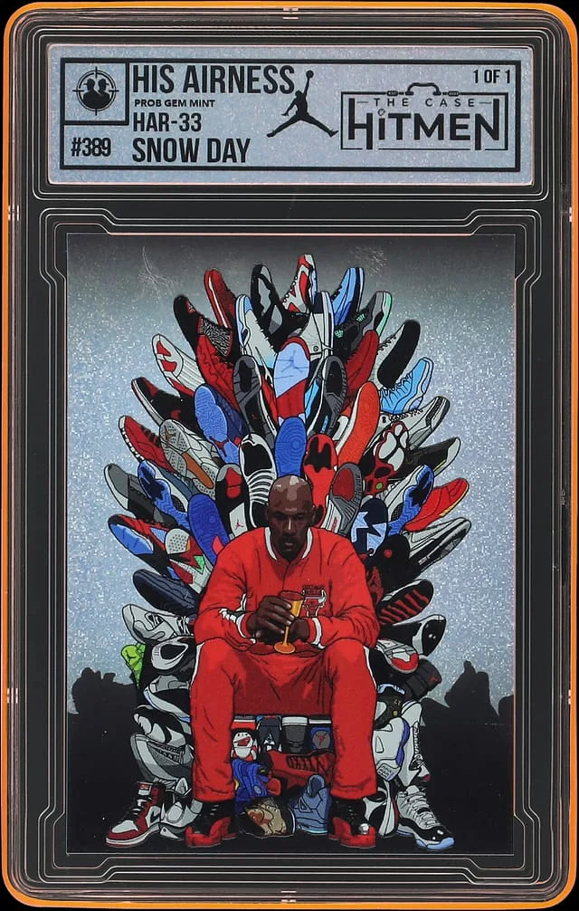 2025 The Case Hitmen Snow Day His Airness - The Case Hitmen Encapsulated - With Original Box #389 card image