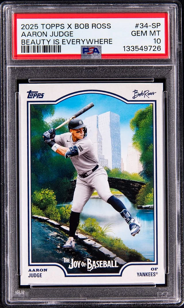 2025 Topps Aaron Judge X Bob Ross Beauty Is Everywhere #34-SP card image