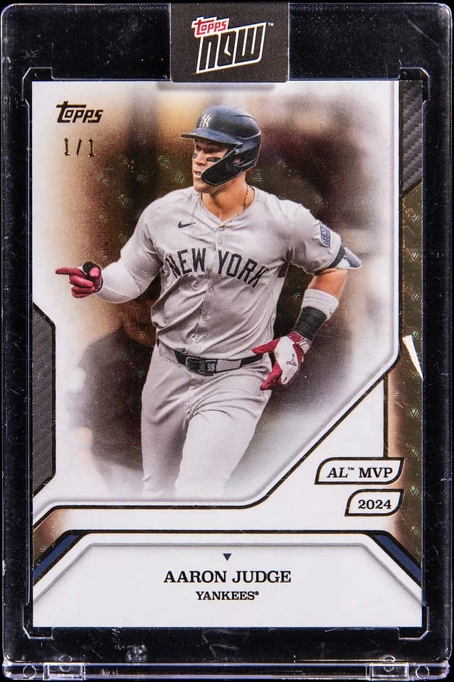 2025 Topps Aaron Judge - Topps Encased MLB MVP Collection FoilFractor #42 card image