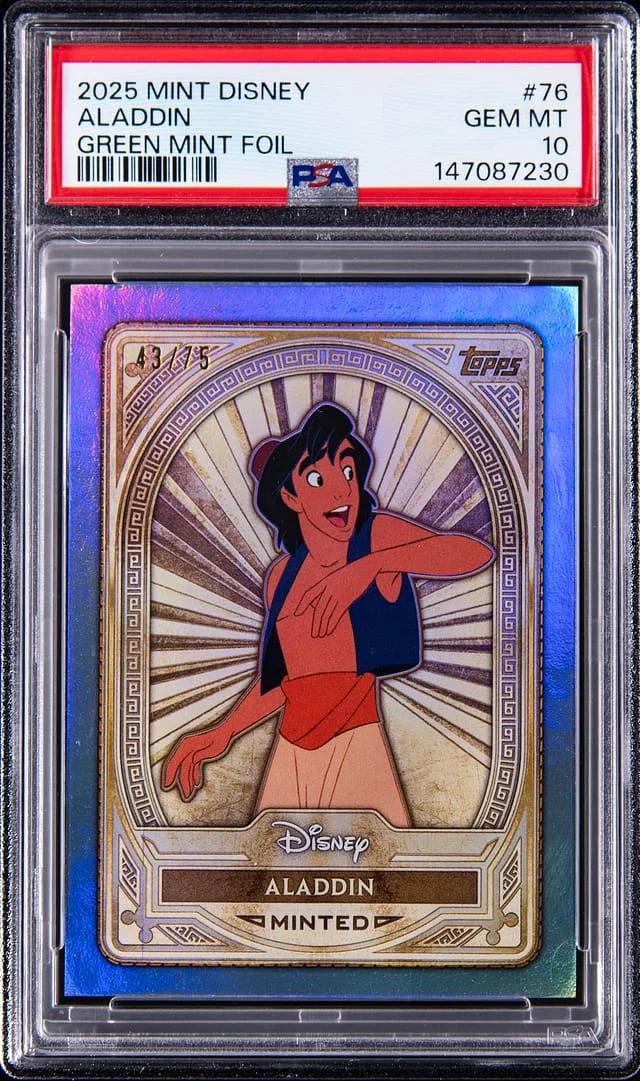 2025 Topps Aladdin Mint Disney Green Mint Foil #76 card image