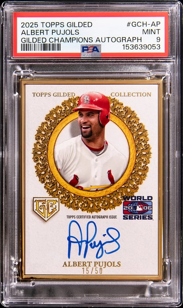 2025 Topps Albert Pujols Gilded Gilded Champions Autograph #GCH-AP card image