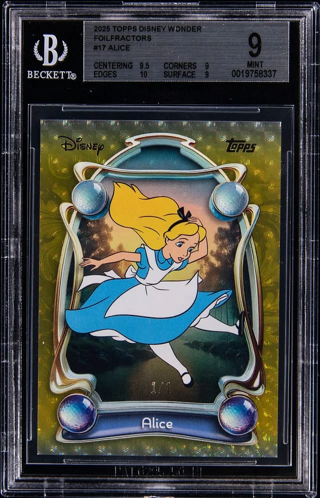 2025 Topps Alice Disney Wonder FoilFractor #17 card image