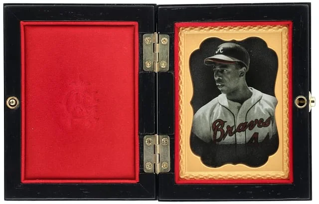 2025 Topps Allen & Ginter Daguerreotype #13  Hank Aaron - With Original Used Redemption #no-number card image