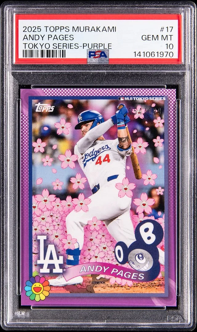 2025 Topps Andy Pages Murakami Tokyo Series Black Foil #17 card image