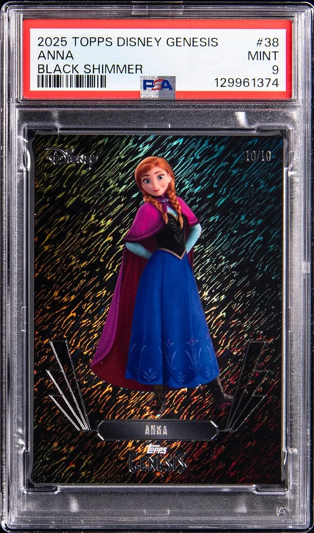 2025 Topps Anna Disney Genesis Black Shimmer #38 card image
