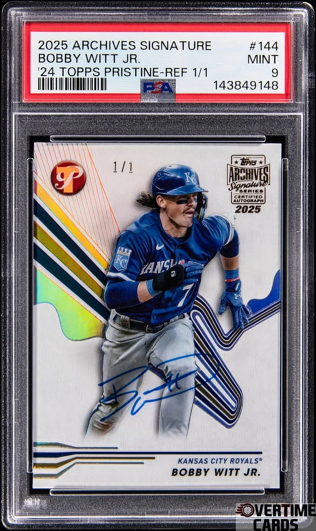 2025 Topps Archives Bobby Witt Jr. 2024 Topps Pristine Refractor #144 card image