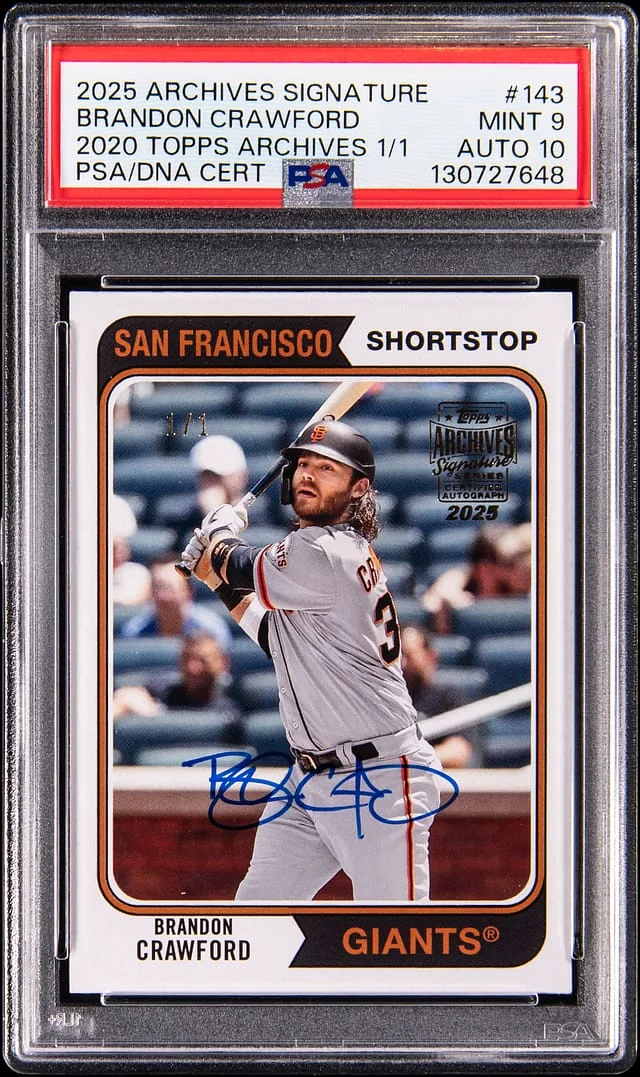 2025 Topps Archives Brandon Crawford 2020 Topps Archives #143 card image