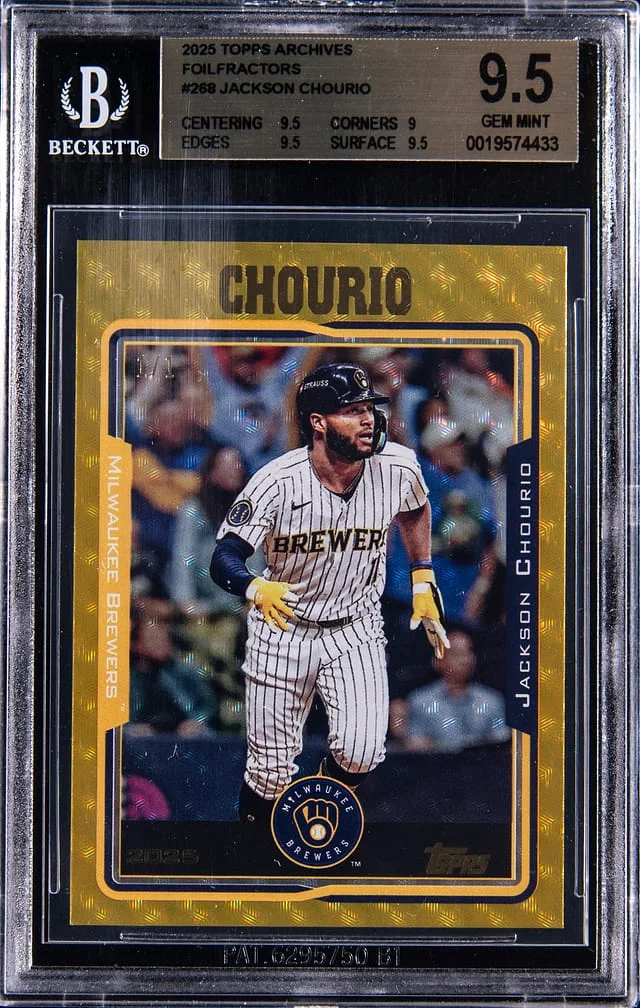 2025 Topps Archives Jackson Chourio Foilfractors #268 card image