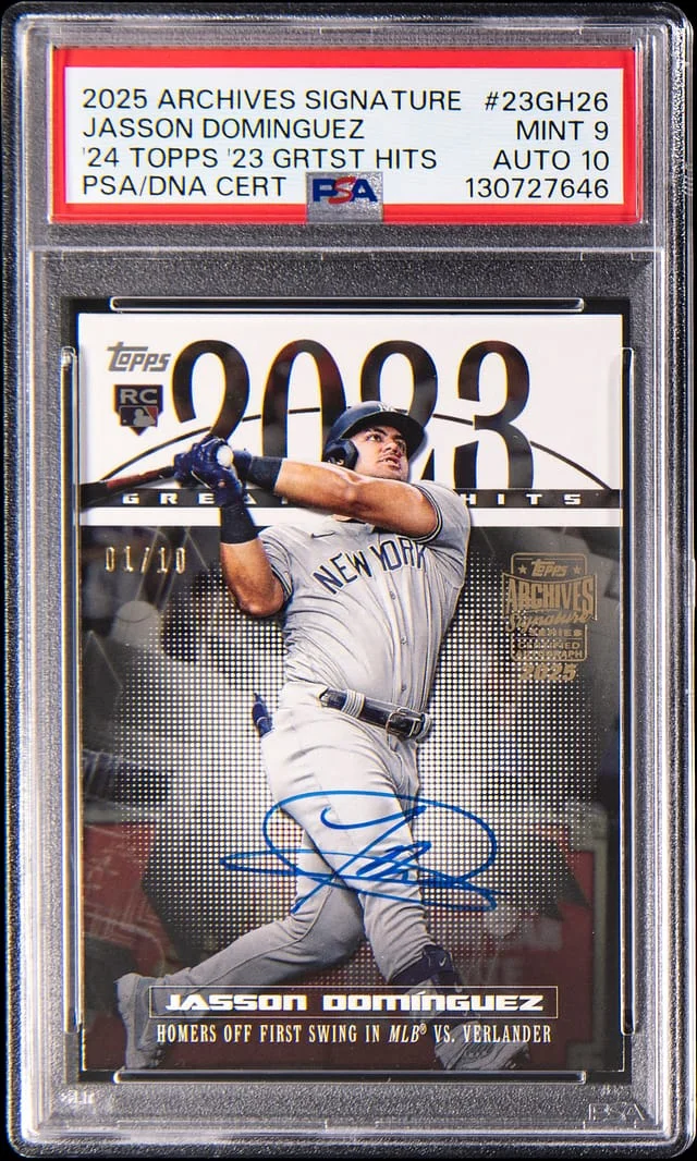 2025 Topps Archives Jasson Dominguez 24 Topps '23 Greatest Hits #23GH-26 card image