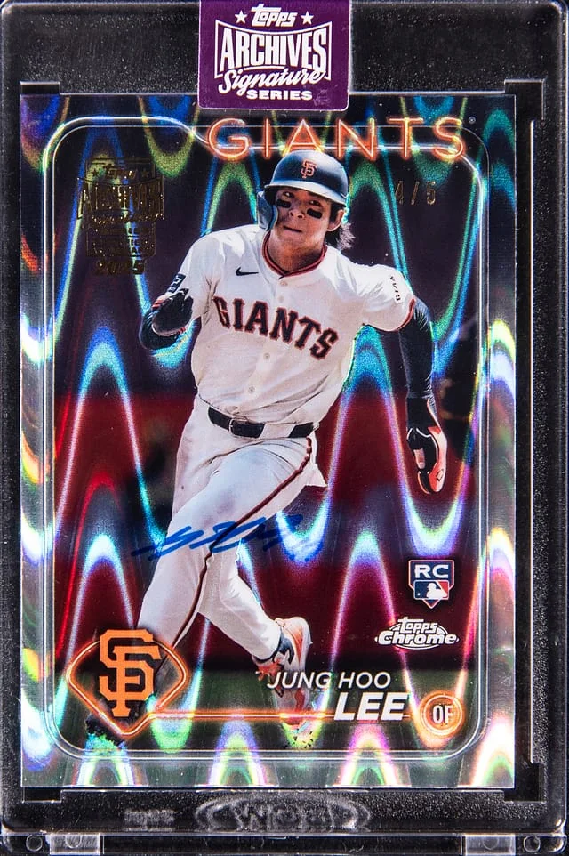 2025 Topps Archives Signature Series Jung Hoo Lee 23 Giants #201 card image