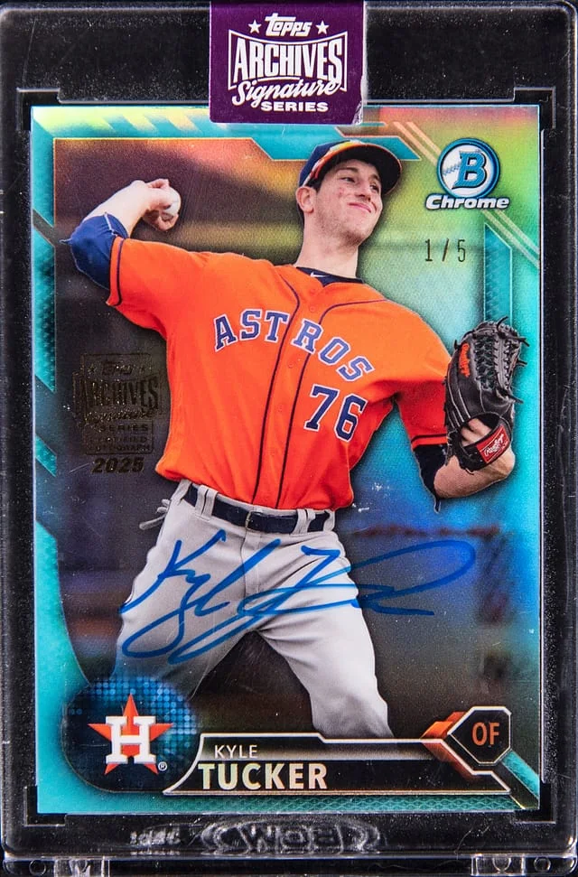 2025 Topps Archives Signature Series Kyle Tucker 16 Bowman Chrome #BDC-137 card image