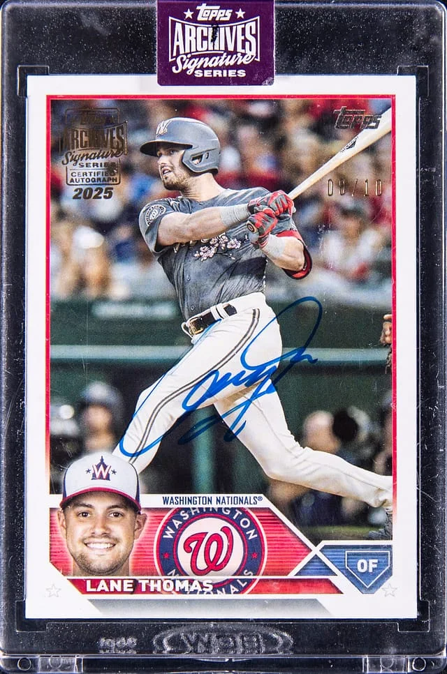 2025 Topps Archives Signature Series Lane Thomas Certified Autograph #437 card image