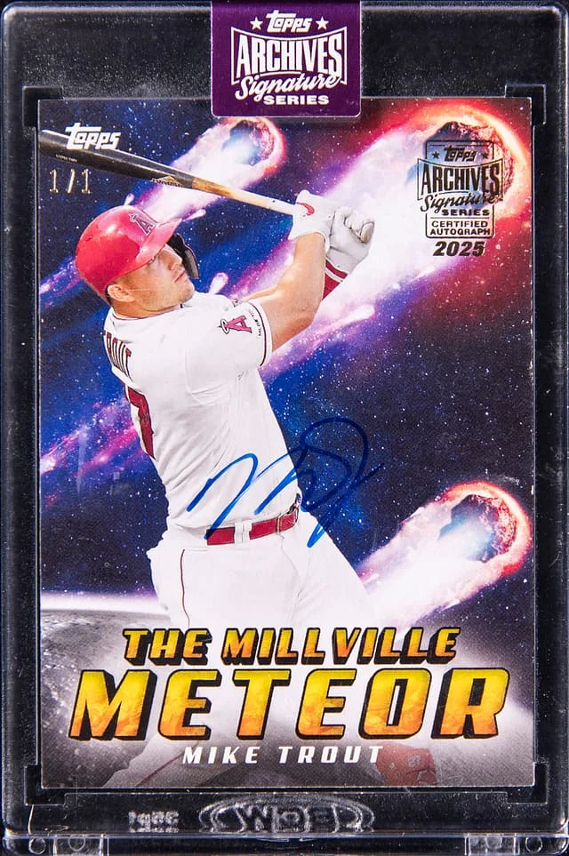 2025 Topps Archives Signature Series Mike Trout 20 Topps Insert #303 card image