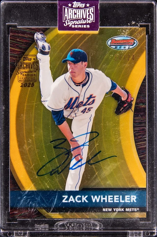 2025 Topps Archives Signature Series Zack Wheeler 2012 Bowman Best #BBP18 card image